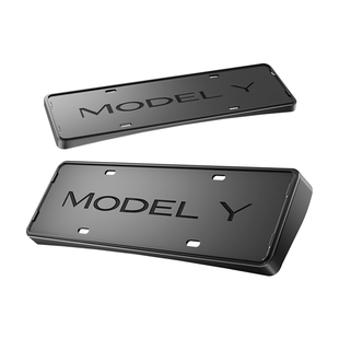 YZ适用新款特斯拉ModelY/YL/3焕新版车牌架牌照框改装配件
