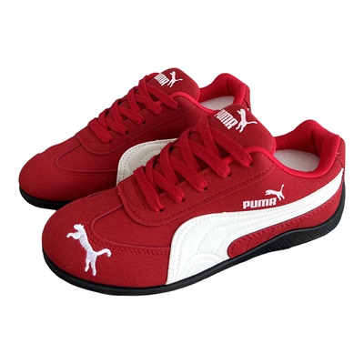 红色鞋子女款加厚德训鞋女鞋学生 冬季新款休闲鞋百搭板鞋男情侣