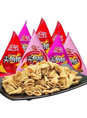 零食三惠尖角脆100包妙脆角锅巴