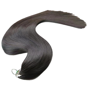 二代羽毛接发微编织全真发可烫染漂隐形三代羽毛接发真人发丝批发