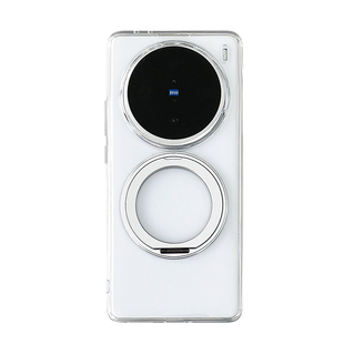 vivox100Pro手机壳新款带磁吸vivix100s 保护套支架高端全包防摔透明高级感硅胶支点硅胶适用外后盖男女指环