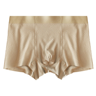 3条装 纯棉男士内裤透气四角底裤中腰平角裤冬季无痕吸湿排汗新品