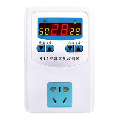 湿度控制器全自动智能湿度控制开关高精度温度湿度测量插座温湿度