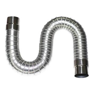 燃气热水器排烟管强排直排式纯铝合金加厚排气管抽油烟机伸缩软管