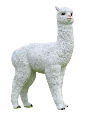 艺家乡玻璃钢仿真幼儿园羊驼
