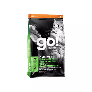 YOYO宠物GO猫粮无谷九种肉三种鱼鸡肉三文鱼鳕鱼营养美毛发腮16磅