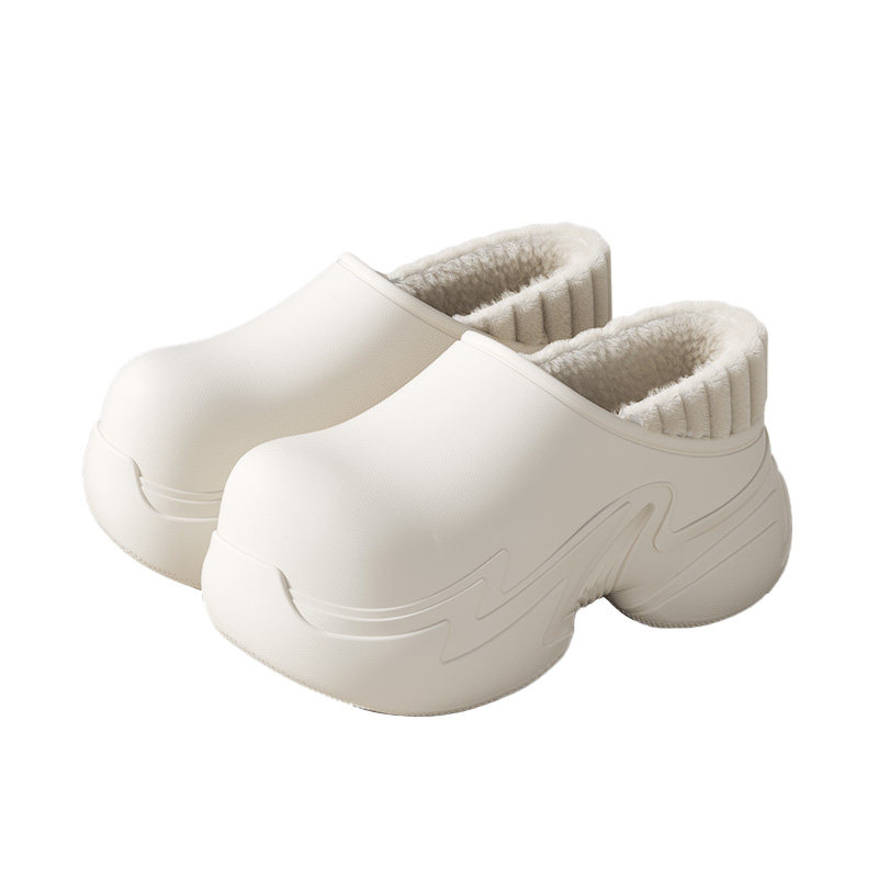 增高棉拖鞋女款冬季2025新款外穿高跟厚底防水防滑加绒保暖拖鞋女