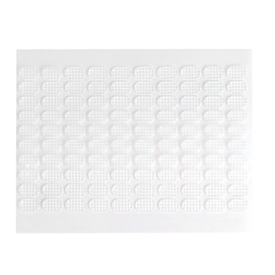 升级巨粘甲托专用双面胶无痕透明固定甲片椭圆形网格胶贴打板练习