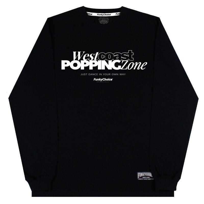 popping长袖练功服T恤