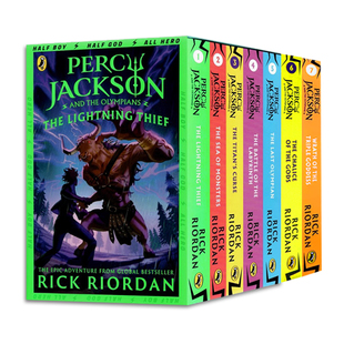 Percy Jackson 波西杰克逊与神火之盗第一季7册 英文原版青少年科幻小说 the Lightning Thief 波西杰克逊系列英语课外阅读书