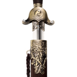 龙泉杨氏太极剑不锈钢吉祥葫芦武术剑男女晨练健身剑软剑剑未开刃