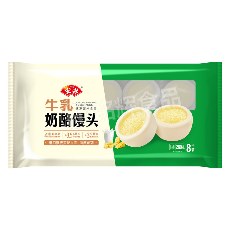 安井牛乳奶酪馒头4.2kg早餐面点