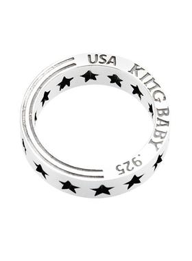 美国之星镂空星星KB戒指