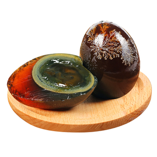 神丹松花皮蛋溏心恒温腌制无铅工艺4枚盒装传统鸭蛋老字号