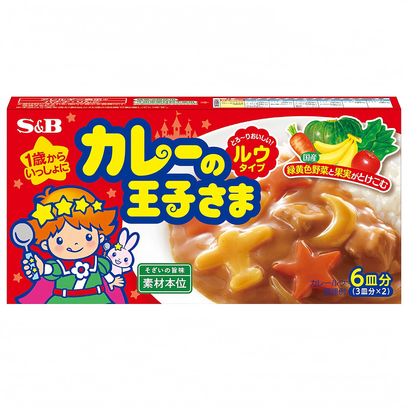 日本SB王子宝宝咖喱块辅食拌饭