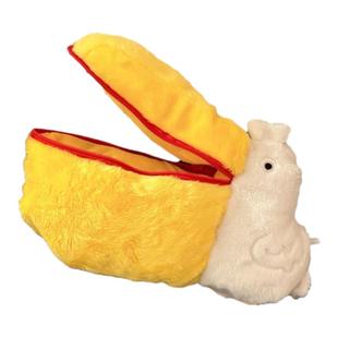 可爱鹈鹕迷你相机包CCD拍立得收纳包毛绒零钱包化妆包杂物小包女