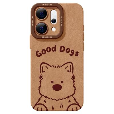 适用opporeno14手机壳女款reno12pro+保护套13全包9pro硅胶8防摔reno7se高级oppo软壳6棕色11外壳小狗10秋冬