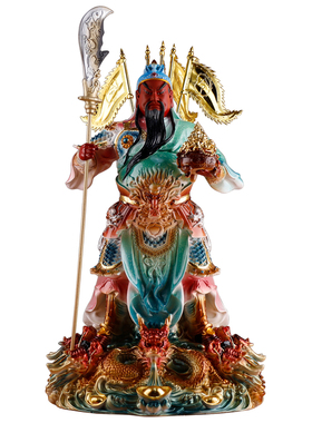 九龙关公神像店铺开业摆件