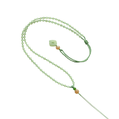 天然和田玉手编项链挂绳4MM调节