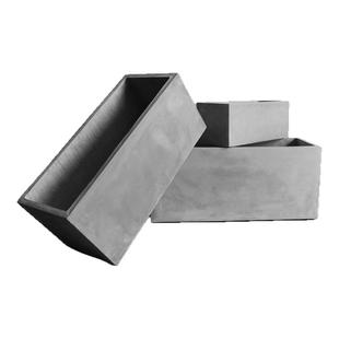 长方形水泥花箱种植箱户外庭院花盆大号北欧风镁泥盆市政工程定制