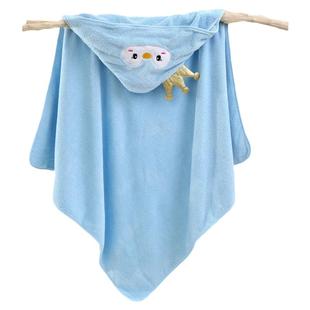 儿童吸水抱被裹巾新生儿宝宝浴巾洗澡巾带帽卡通可爱披风盖毯柔软
