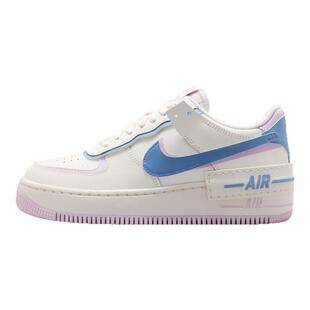 Nike耐克空军一号女鞋白蓝粉AF1双勾厚底低帮休闲板鞋DZ1847-117
