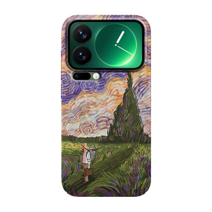梵高傍晚时分magsafe磁吸适用小米17ultra手机壳17promax亲肤15超薄14硬壳MIX4文艺CIVI4pro创意13保护套12