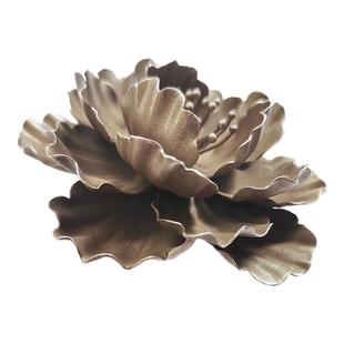 入梦原创999足纯银牡丹花戒指女复古开口环个性感手饰礼品女