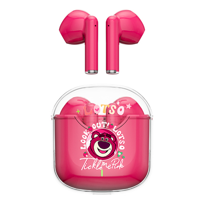 迪士尼草莓熊无线蓝牙耳机2025新款降噪超长续航适用苹果华为女士