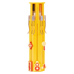 故宫文具文创瑞启文渊六边形笔盒中性笔收纳笔筒学生文具用品礼物