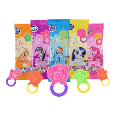 小马宝莉缤纷戒指软糖混合水果味儿童节六一礼物网红Q糖挂板添乐