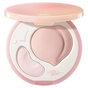 小奥汀桃子高光膏双效亮泽立体高光盘哑光面部提亮凹陷