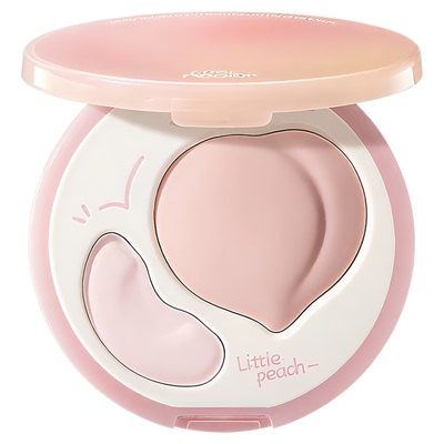 小奥汀桃子高光膏双效亮泽立体高光盘哑光面部提亮凹陷