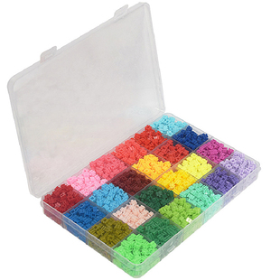 6mm8微积木盒装钻石小颗粒立体拼装像素1000粒散件补充色手工玩具