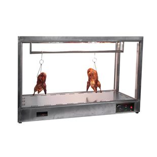 新款不锈钢挂烤鸭保温展示柜商用加热灯照明保温脆皮烤五花肉烤箱