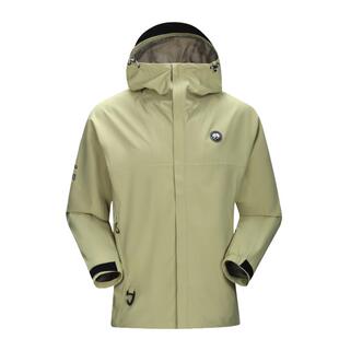 骆驼熊猫雨壳冲锋衣女外套新款2026春夏户外防风登山服青果绿色男