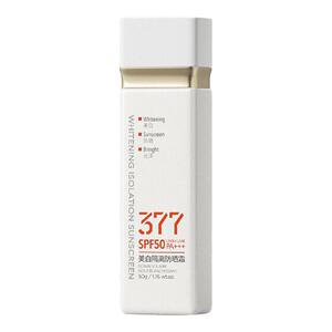 377美白隔离防晒霜三合一轻薄防水防汗快干养肤高倍防晒乳SPF50
