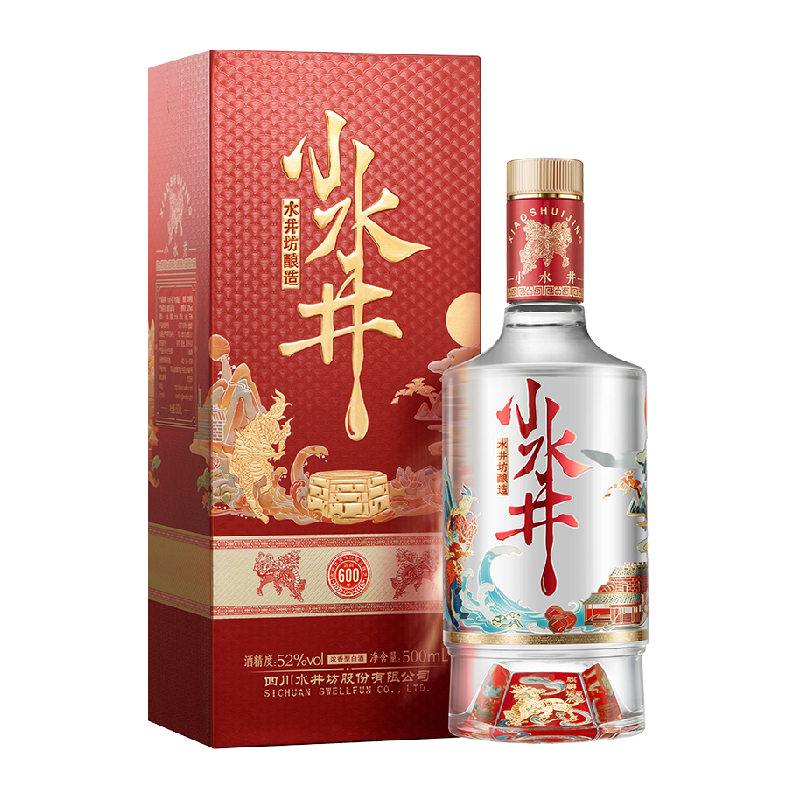 ˮ���� Сˮ��52�� 500ml��ƿװ Ũ���Ͱ׾� 167.2Ԫ+10.8Ԫ�Խ��