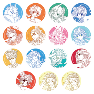 正版非人哉仙山琼阁系列马口铁徽章盲盒九月哪吒58mm大士吧唧谷子