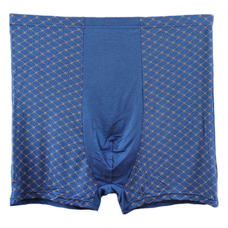 男士特大号平角内裤加肥加大码中老年人竹纤维莫代尔高腰肥佬裤头