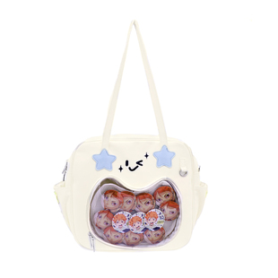 winkouv原创可爱日常吧唧斜挎痛包小食量大容量漫展娃包通勤包包