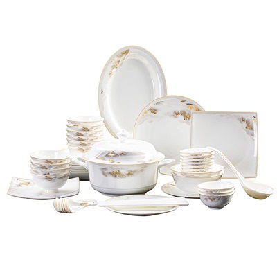 景德镇指间砂高温釉中彩乔迁餐具