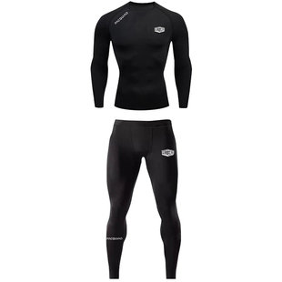 FILTERED紧身服套装运动速干衣长袖打底健身跑步压缩裤柔术防磨服