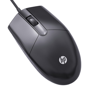HP/惠普鼠标有线办公通用游戏笔记本电脑台式通用磨砂手感机械usb