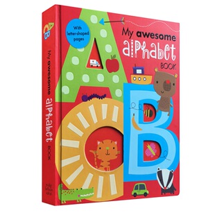 My Awesome Alphabet Book 英语字母ABC翻翻书异形书 0-4岁儿童幼儿英语启蒙认知早教 林志颖同款英文原版