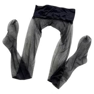 融化细腻丝袜女春夏薄款网纱腰口夏季性感连裤袜高透黑丝超薄穿搭