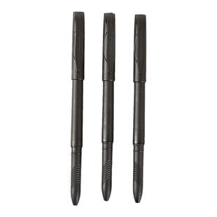 5支空笔杆办公学生用品通用中性笔圆珠笔芯替换笔管外壳黑色笔壳