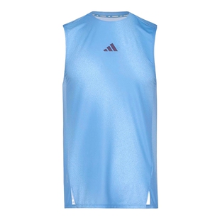 adidas阿迪达斯速干跑步侧开叉修身无袖T恤春夏男训练背心 KY5047