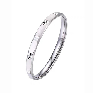 S925银戒指女士纯银闭口简约窄版单身尾戒时尚个性潮小众设计指环