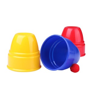 北方魔术三杯魔球杯与球儿童简单神奇中三仙归洞仙人摘豆魔术道具